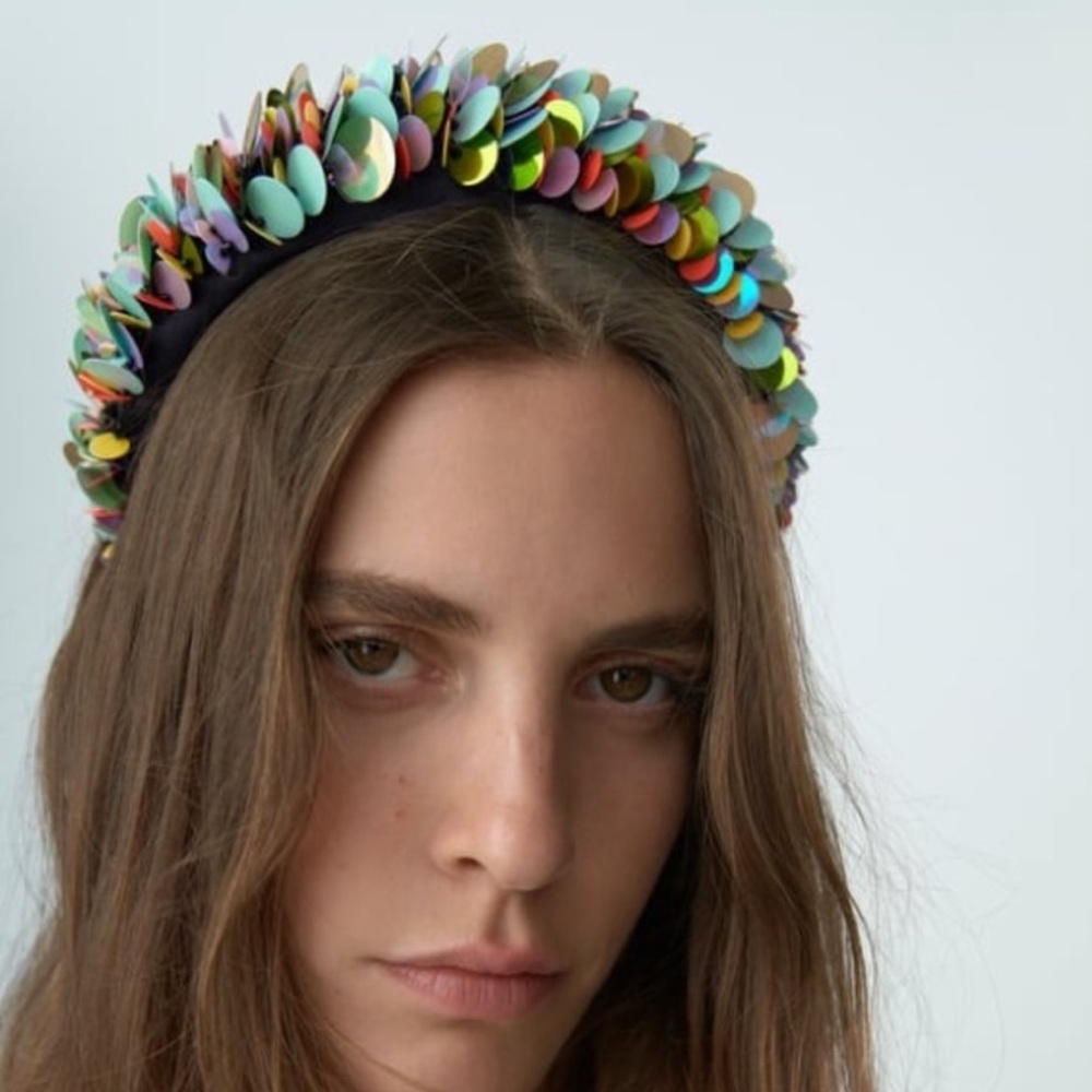 Zara Muticolor Mermaid Vibrant Sequin Headband